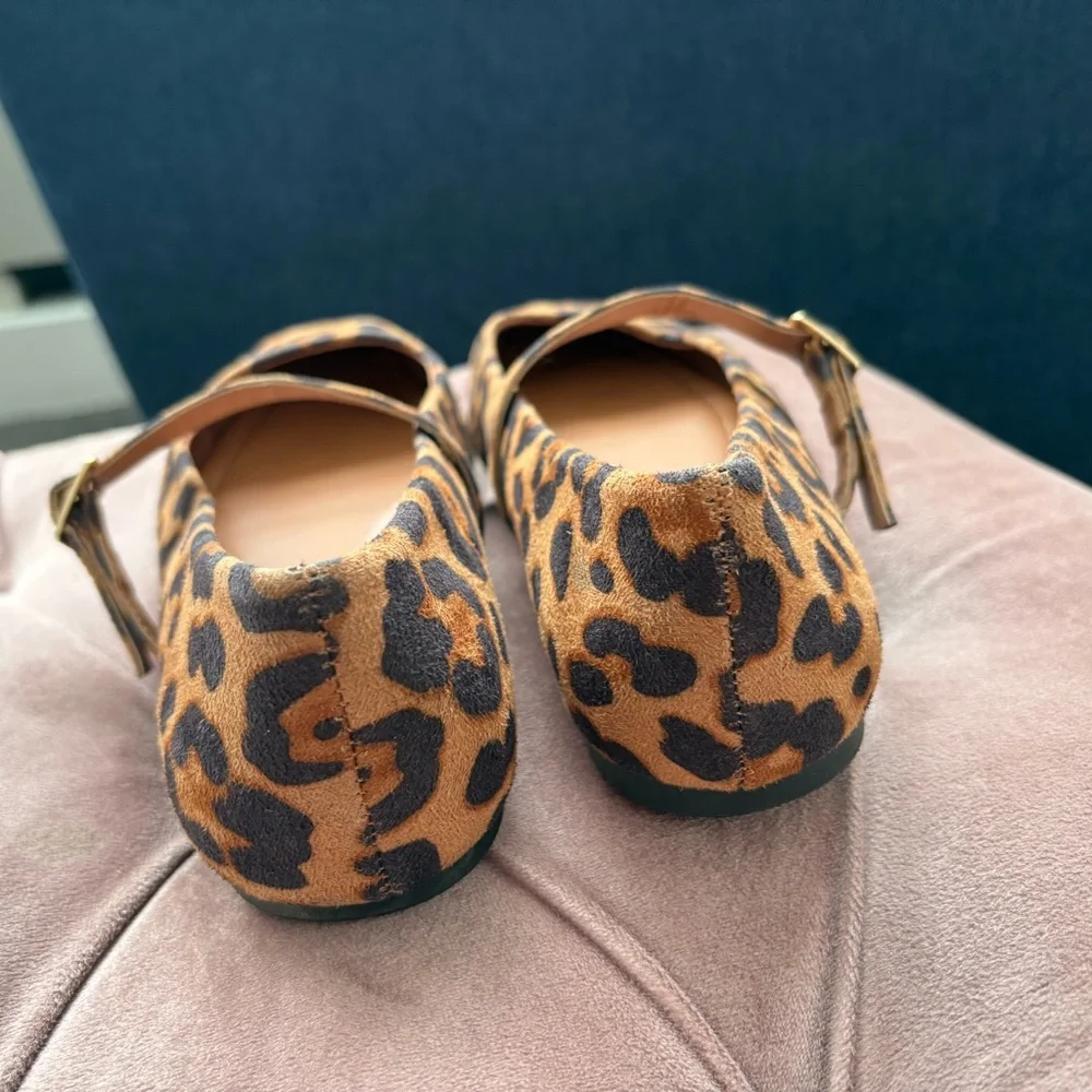 ASOS Leopard Print Mary Jane Ballet Flats - Picture 8 of 11
